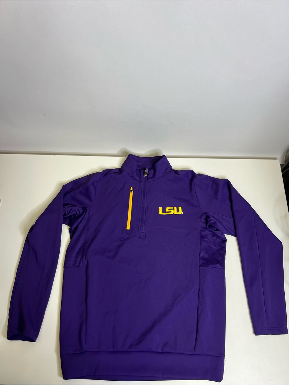 Antigua Men's LSU Tigers Purple Generation Half-Zip Pullover Shirt - Size Medium